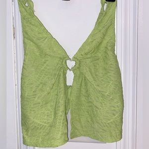 Thrifted halter neck top